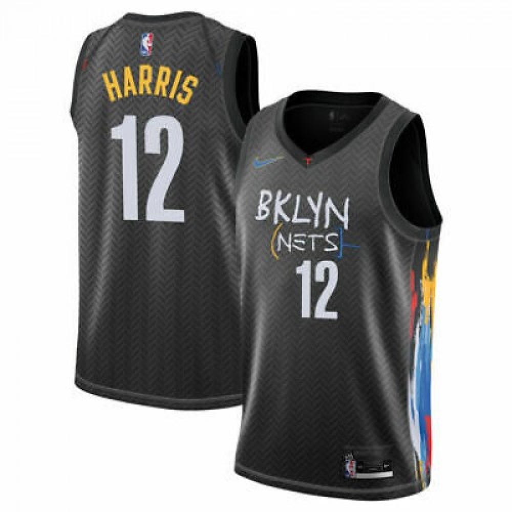 Men's Brooklyn Nets Joe Harris #12 Black 2020/21 Swingman Jersey - City Edition-Pro Kit Vault | Brand New 26/27 Sports Jerseys